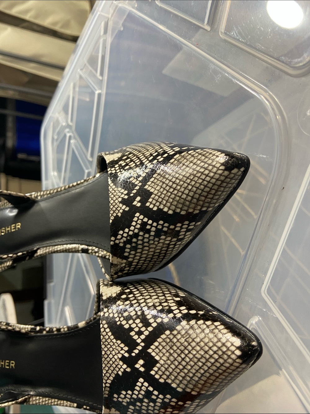 Marc Fisher Hadya Snake Print Slingback Pumps – Size 8.5 - Picture 6 of 13